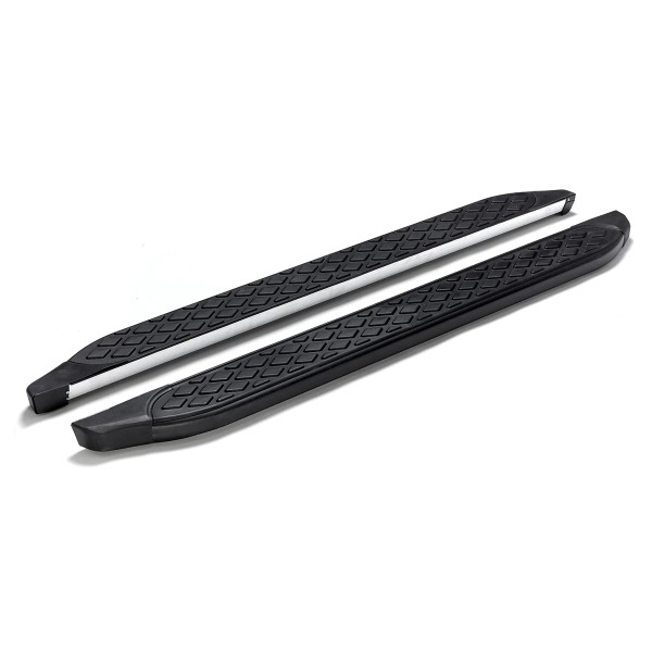 Trittbretter für Toyota Land Cruiser (J12), Bj: 02-09, Gamma, Schwarz